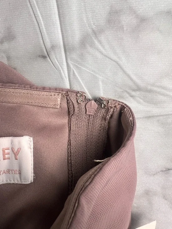 Birdy Grey Toffee NWT XS Chris Chiffon Wedding Guest Formal Dress STRAPLESS - Picture 11 of 11